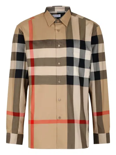Burberry Vintage Check-pattern Shirt In Neutral