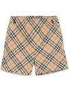 Burberry Vintage Check-pattern Shorts In Neutrals