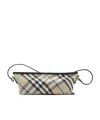 Burberry Vintage Check-pattern Zipped Shoulder Bag In Nude