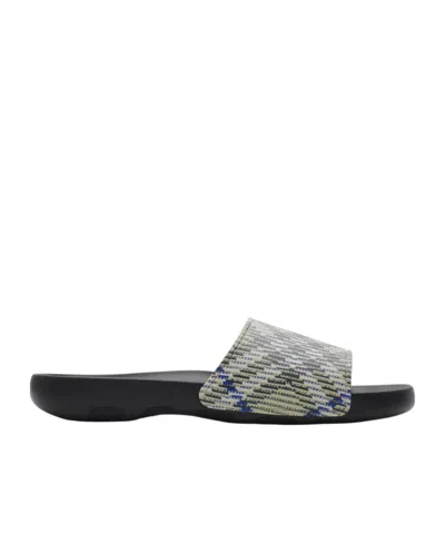 BURBERRY BURBERRY VINTAGE CHECK PATTERN SLIP-ON SLIDES