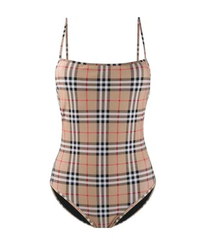 BURBERRY BURBERRY VINTAGE CHECK ONE-PIECE SWIMSUIT
