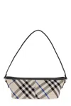 Burberry Vintage Check-pattern Zipped Shoulder Bag In Beige