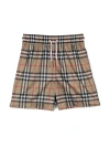BURBERRY VINTAGE CHECK-PRINT PERFORATED SHORTS