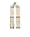 Burberry Vintage-check Print Scarf In Nude