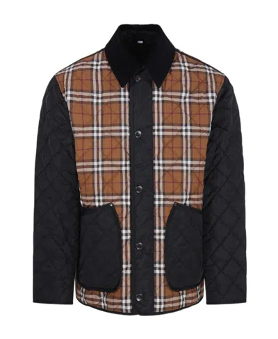 BURBERRY BURBERRY CHECKED PANELLED JACKET