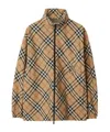 Burberry Men Embroidered Polyester Reversible Jacket In Nude