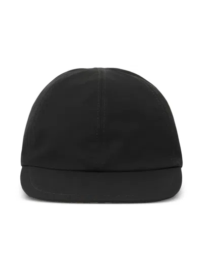 Burberry Kids' Vintage Check Reversible Cotton Cap In Black