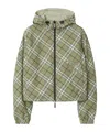 Burberry Reversible Equestrian Twill Jacket In Gray