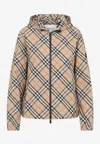 Burberry Vintage Check Reversible Windbreaker Jacket In Multi