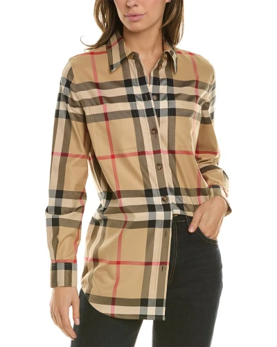 Burberry Vintage Check Shirt In Beige