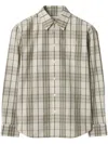 Burberry Check Cotton Button-down Shirt In Neutrals