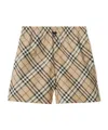 Burberry Vintage Check-print Shorts In Alabaster
