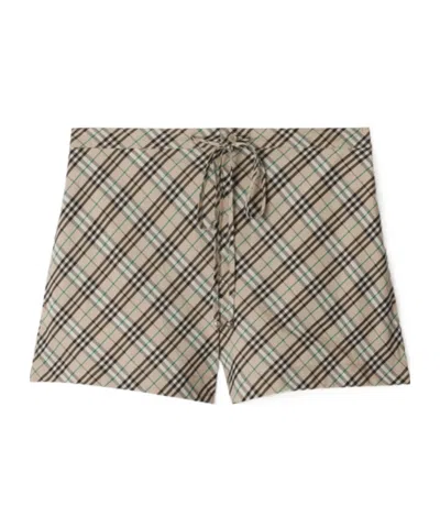 BURBERRY BURBERRY VINTAGE CHECK DRAWSTRING SHORTS