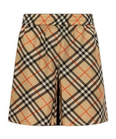 BURBERRY BURBERRY VINTAGE CHECK ELASTICATED WAISTBAND SHORTS