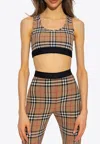 Burberry Dalby Check Sport Top In Beige