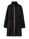 Burberry Drawstring Waist High Collar Parka