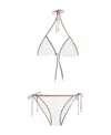 BURBERRY LACE-TRIM CHECK-PRINT BRIEFS
