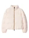Burberry Vintage Check-trimmed Puffer Jacket In White