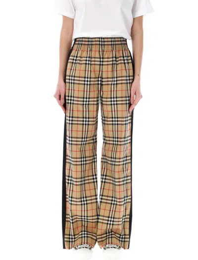 Burberry Vintage Check Trousers In Archive Beige Ip Chk