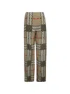 Burberry Vintage Check Trousers In Neutrals