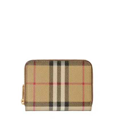 BURBERRY BURBERRY VINTAGE CHECK ZIP-AROUND WALLET