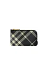 Burberry Somerset Check Card Holder In Black