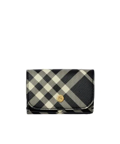BURBERRY BURBERRY VINTAGE-CHECK FOLDED COMPACT WALLET