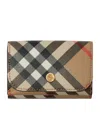 Burberry Vintage-check Wallet In Neutrals
