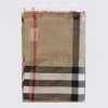 Burberry Vintage Check Wool And Silk Blend Scarf In Brown