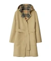Burberry Mid-length Reversible Wool Car Coat In Nude