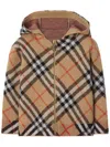 Burberry Vintage Check Wool Hoodie In Brown