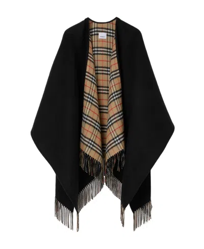 BURBERRY BURBERRY FRINGED-EDGE REVERSIBLE SCARF