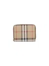 Burberry Monogram Zip Around Wallet Check Pattern In Multi