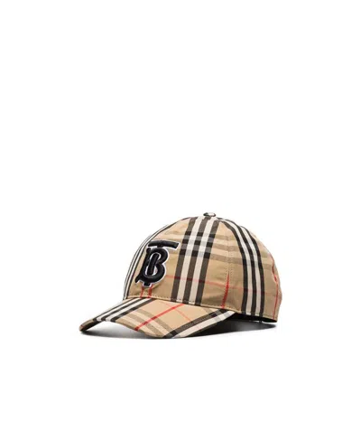 Burberry Vintage Checkered Embroidered Tb Baseball Hat