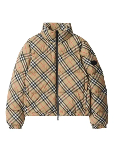BURBERRY BURBERRY VINTAGE CHECK-PATTERN PUFFER JACKET