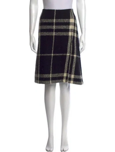 Pre-owned Burberry Vintage Knee-length Skirt In Black