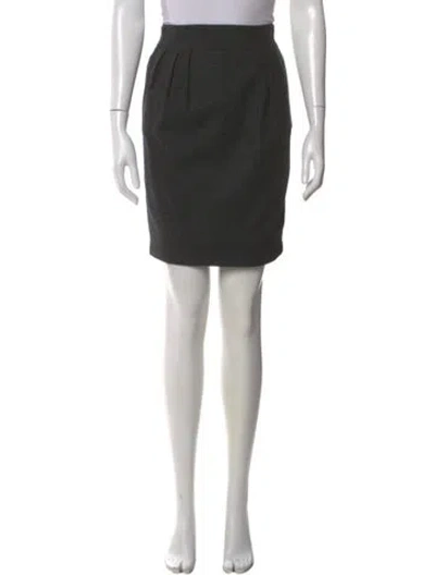 Pre-owned Burberry Vintage Knee-length Skirt In Gray
