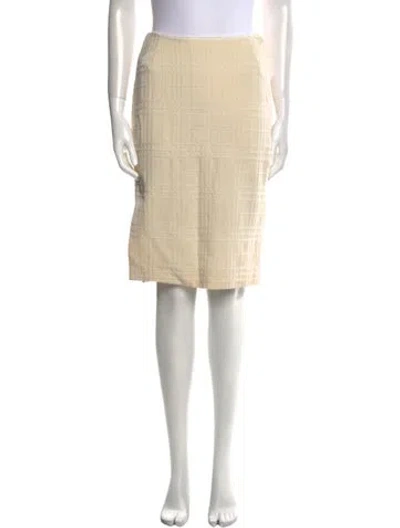 Pre-owned Burberry Vintage Knee-length Skirt In Neutral