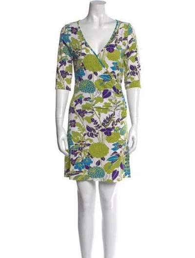 Pre-owned Burberry Vintage Mini Dress In Multi