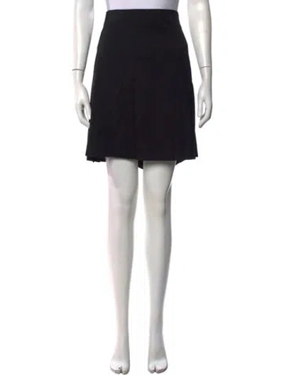 Pre-owned Burberry Vintage Mini Skirt In Black