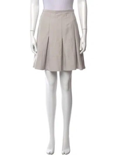 Pre-owned Burberry Vintage Mini Skirt In Gray