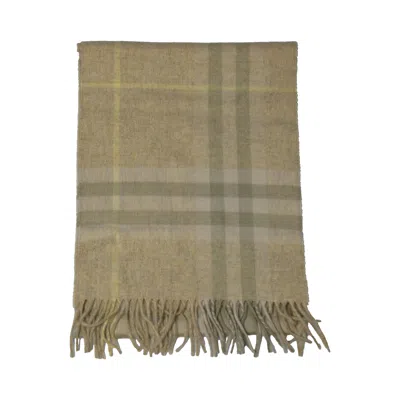 Burberry Vintage Nova Check Cashmere Scarf Beige In Brown