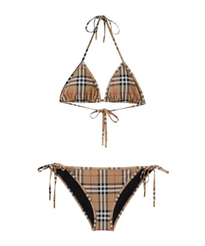 Burberry Vintage Plaid Twopiece Swimsuit In Multi