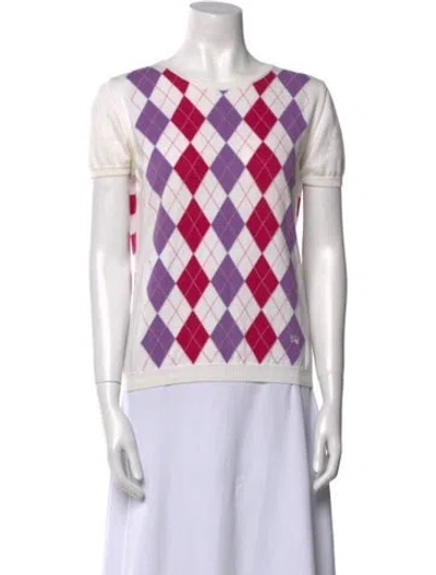 Pre-owned Burberry Vintage Printed Sweater In Neutral