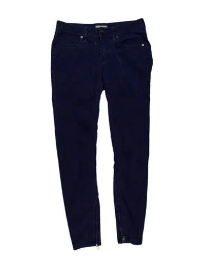 Pre-owned Burberry Vintage Skinny Leg Pants In Blue