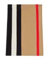 Burberry Striped Rib Knit Wool Skirt In Nude