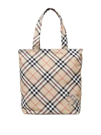 Burberry Bolso Shopping - Check In Beige