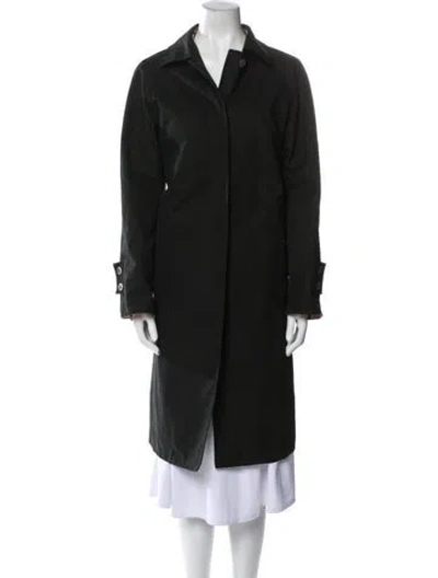 Pre-owned Burberry Vintage Trench Coat In Black