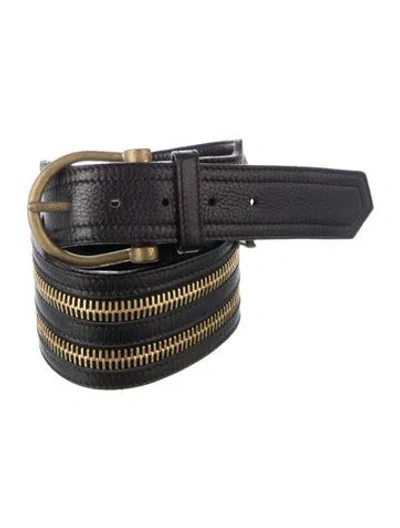 Pre-owned Burberry Vintage Wide Belt In Black