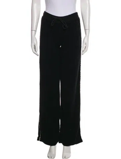 Pre-owned Burberry Vintage Wide Leg Pants In Black